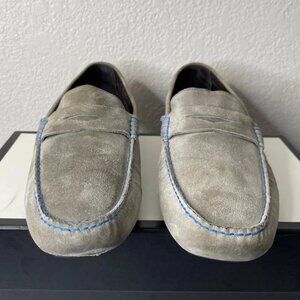 To Boot New York Adam Derrick Grey Suede Loafer Driving Shoes Slip On Mens 12 US